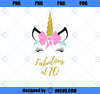 10th Birthday Unicorn Gifts Shirts for Girls, Unicorn Outfit PNG, Magic Unicorn PNG, Unicorn PNG