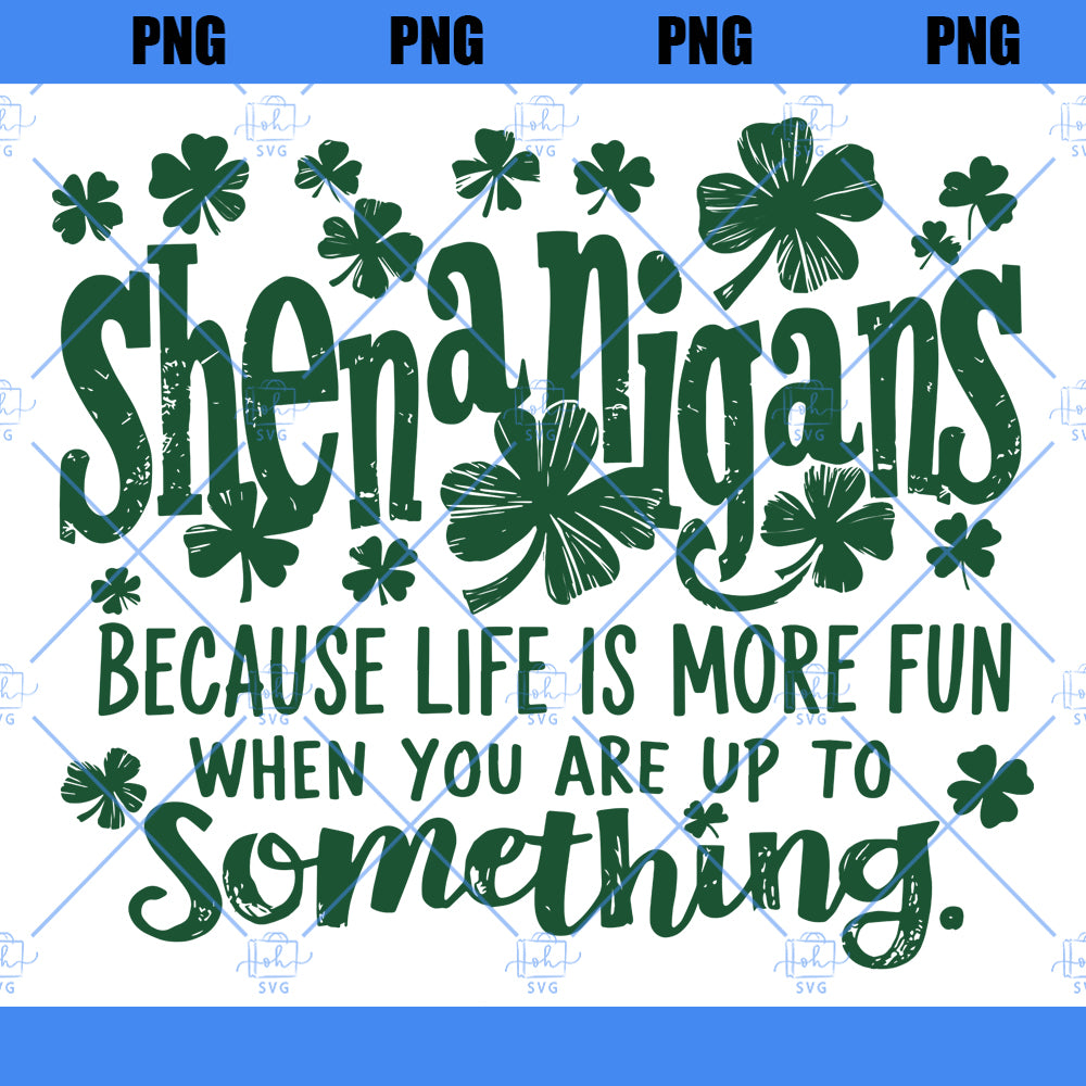 Shenanigans Shamrock St Patricks PNG Funny St Patricks saying Clover Png Retro Shenanigans Png Funny Irish Png Trendy Patty's Day ORIGINAL