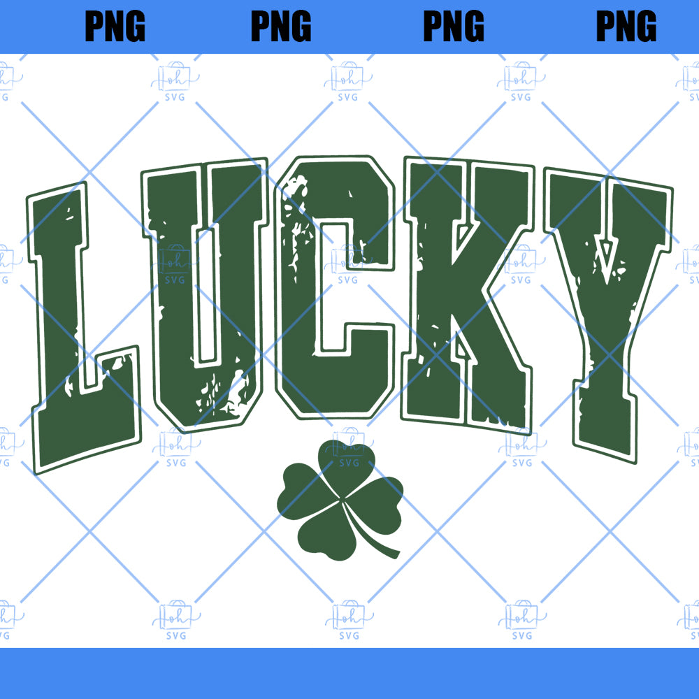 Lucky Varsity Png, St Patrick's Day Png, Retro Shamrock Png, Lucky png, St. Paddy's Day Svg, Retro St Patricks, Clover Svg, Digital Download