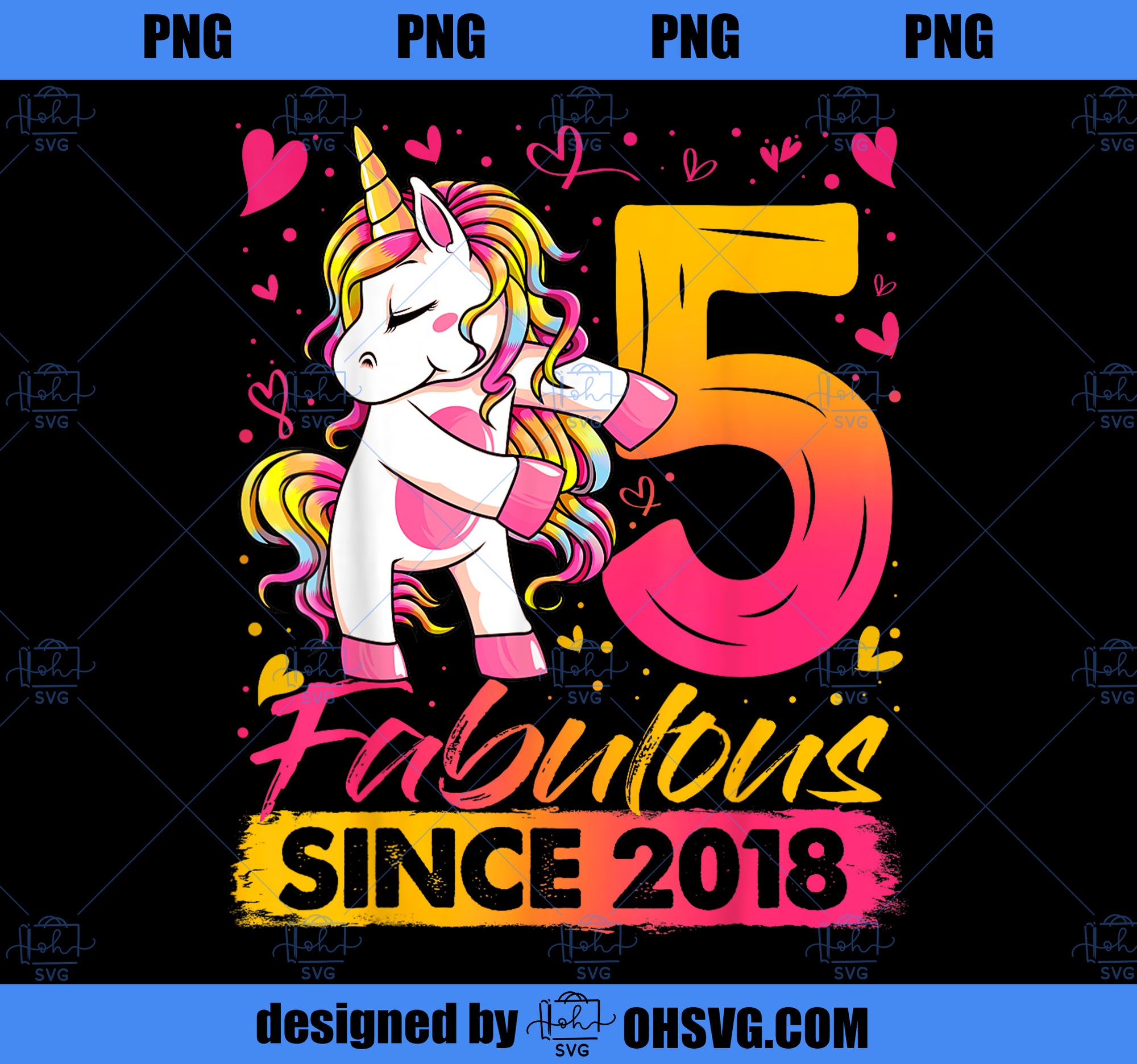 15 Years Old Flossing Unicorn Gifts 5th Birthday Girl Party 2 PNG, Magic Unicorn PNG, Unicorn PNG