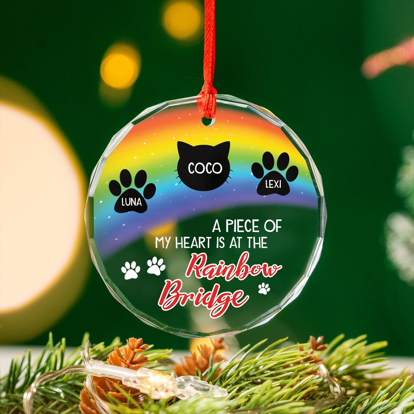 Custom Acrylic Ornament - Personalized Best Friend Christmas Birthday Gifts For Women, Besties, Sisters, BFF - Friendship Warms The Coldest Days