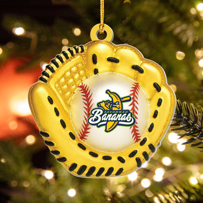 Savannah Bananas Baseball Ornament - Christmas Gifts