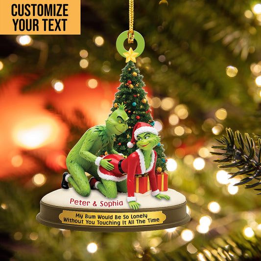 Funny Grinch Couple - Couple Ornament - Personalized Christmas Gifts