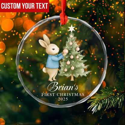 Baby Girl First Christmas Ornament, Personalized Baby Christmas Ornament, Baby's First Christmas, Custom Baby Ornament, Christmas Keepsake