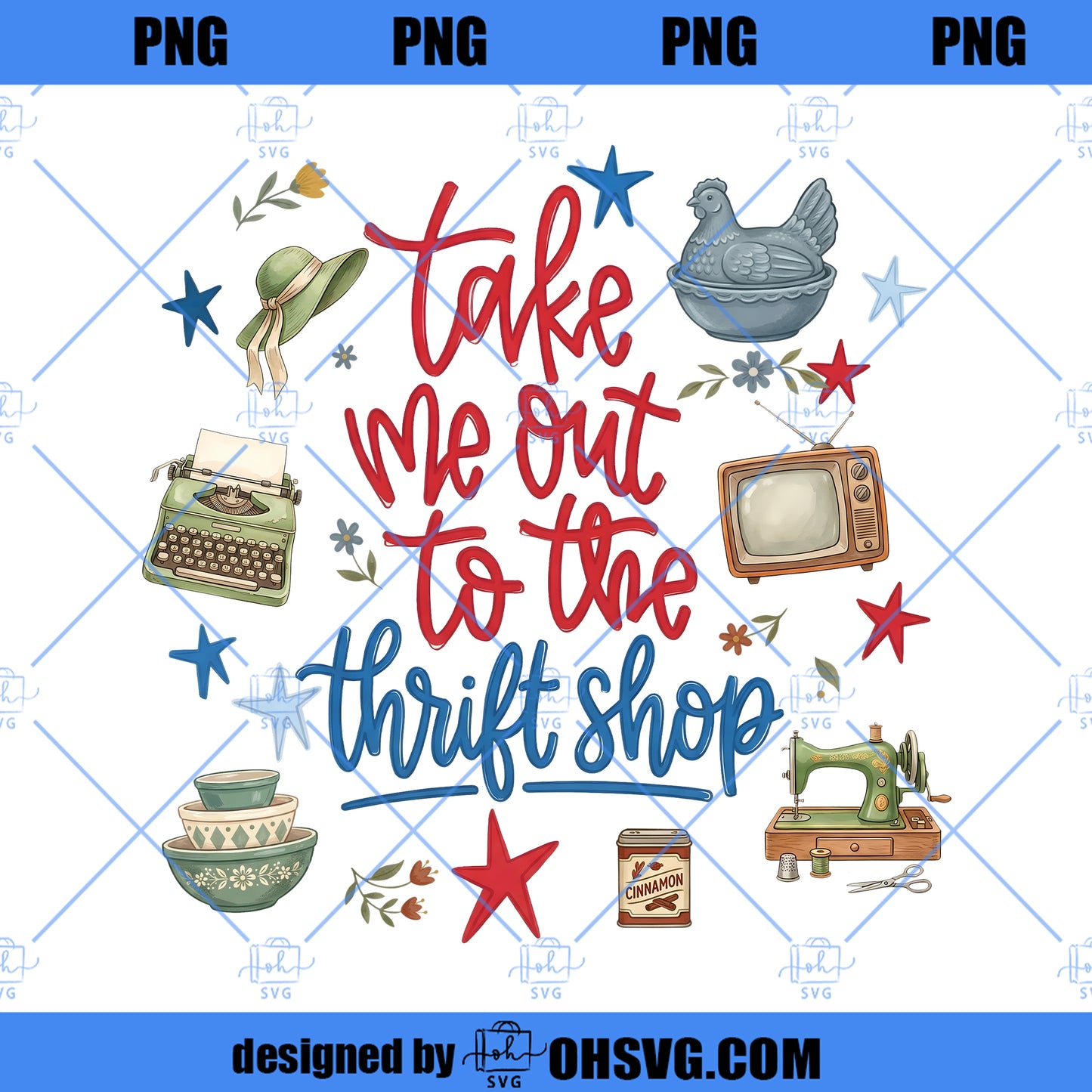 Take Me To The Thrift Shop PNG,Thrift Shop PNG, Vintage Thrifting Graphic Design (Digital Download)
