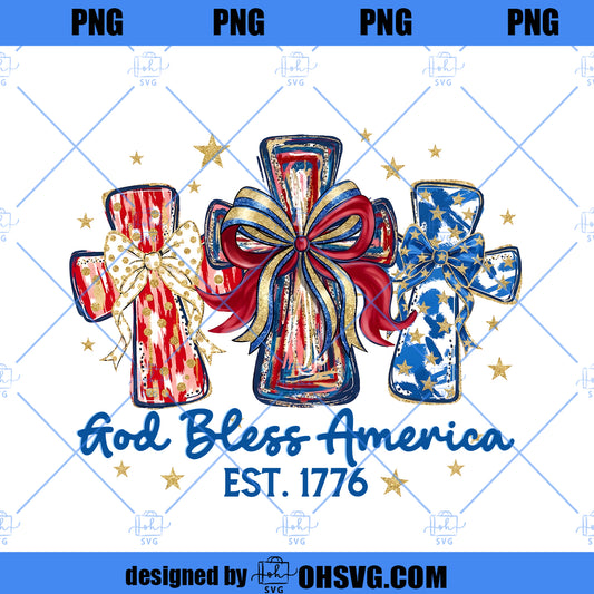 God Bless America Brush Stroke PNG, Coquette 4th of July PNG, Patriotic Sublimation Design, Retro USA Digital Download