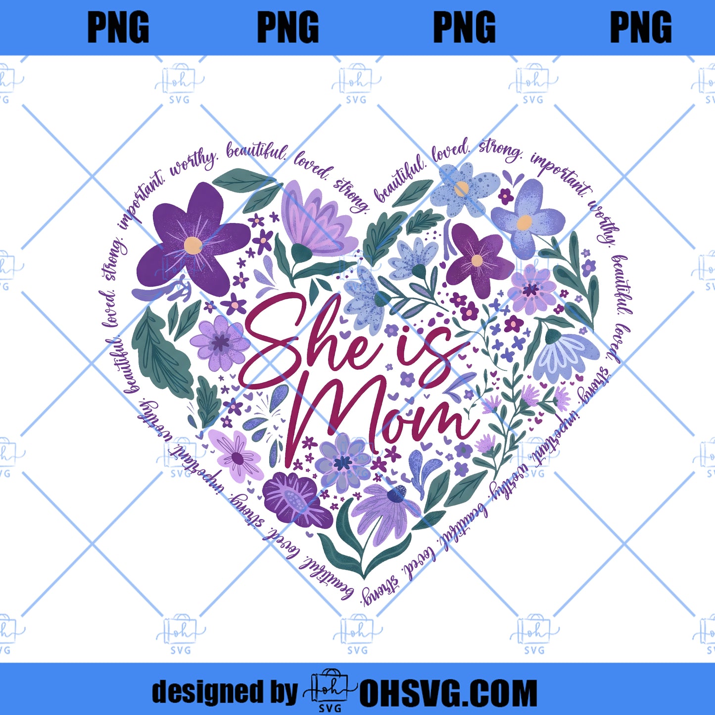 Boho She Is Mom Png, Floral Mama Clipart Png, Abstract Mom Sublimation Png, Mother’s Day Shirt Design, Girly Mama Png, Mama Quotes Png
