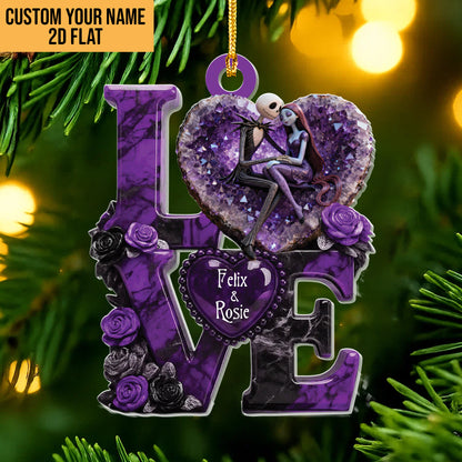 Jack Skellington & Kelly Ornament - Couple Ornament - Personalized Christmas Gifts
