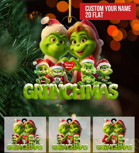 Grinchmas Ornament, Grinch Family Ornament, Christmas Gift
