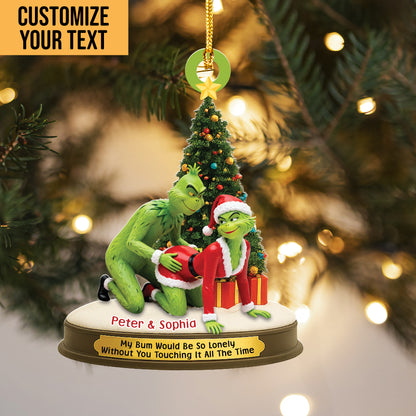 Funny Grinch Couple - Couple Ornament - Personalized Christmas Gifts