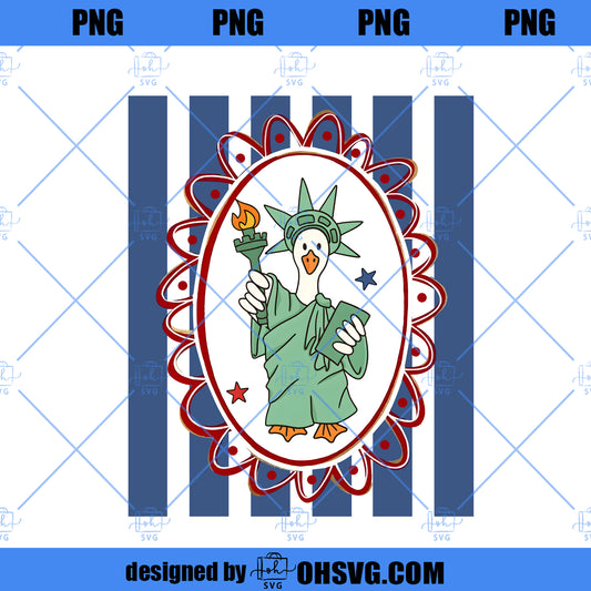 4th of July Goose Png, Red White and Goose Png, Independence Day Png, American Goose Design, Patriotic Goose Png