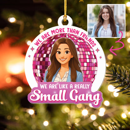 Custom Acrylic Ornament - Personalized Best Friend Christmas Birthday Gifts For Women, Besties, Sisters, BFF - Friendship Warms The Coldest Days
