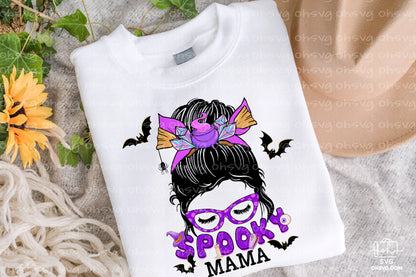 Spooky Mama Halloween Bundles Sublimation PNG, Mom Halloweentown PNG, Halloween T-shirt PNG