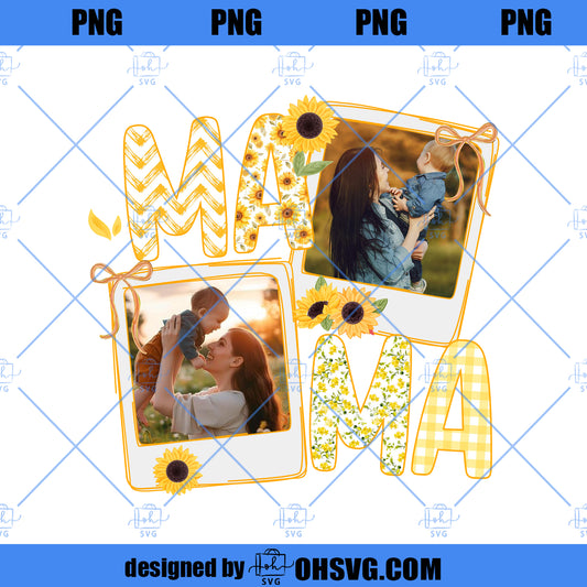 Custom Mama Kids Photo Png, Mother’s Day Png, Nana Mimi Gigi Png, Pink Floral Coquette Bow Png, Grandmillennial Mama Png, Gift for Mom