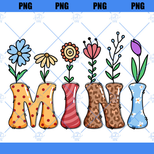 Floral Mama Mini Png, Mom Life Png, Mother's Day Gift, Flower Mama Mini Png, Mom Mama Png, Gift For Mom, Motherhood Png