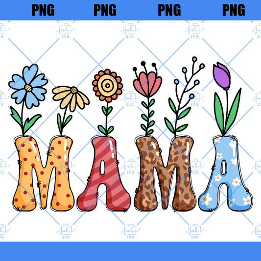 Floral Mama Mini Png, Mom Life Png, Mother's Day Gift, Flower Mama Mini Png, Mom Mama Png, Gift For Mom, Motherhood Png