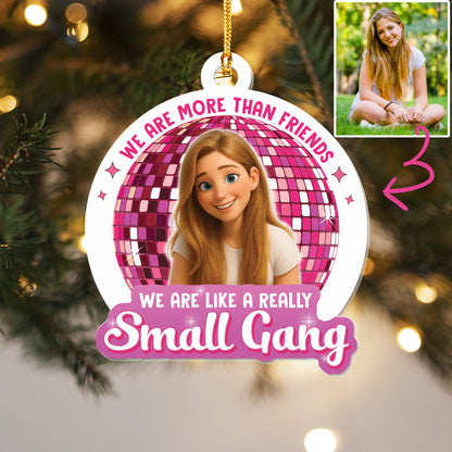 Custom Acrylic Ornament - Personalized Best Friend Christmas Birthday Gifts For Women, Besties, Sisters, BFF - Friendship Warms The Coldest Days