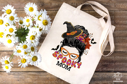 Spooky Mama Halloween Bundles Sublimation PNG, Mom Halloweentown PNG, Halloween T-shirt PNG