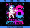 6 Years Old Flossing Unicorn Gifts 6th Birthday Girl Party 3 PNG, Magic Unicorn PNG, Unicorn PNG