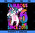 6 Years Old Unicorn Dabbing 6th Birthday Girl Unicorn Party PNG, Magic Unicorn PNG, Unicorn PNG