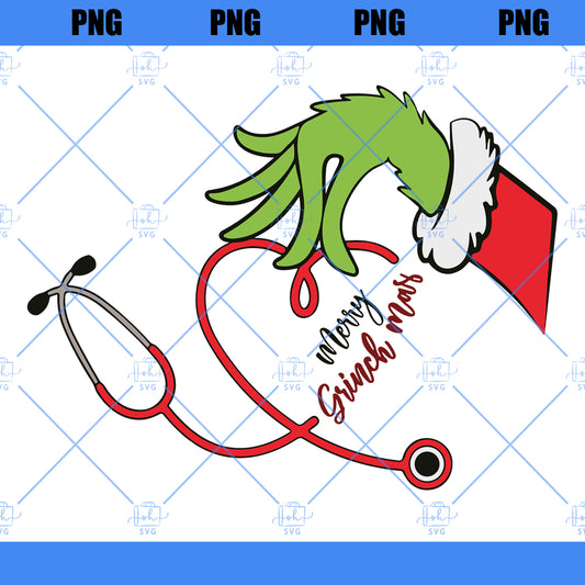 Nurse Stethoscope Png, Christmas Nurse Png, Nursing Christmas Nurse Png, Nurse Holidays Gift