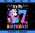 7 Year Old Its My 7th Birthday Cute Unicorn Kids Girls Teens PNG, Magic Unicorn PNG, Unicorn PNG