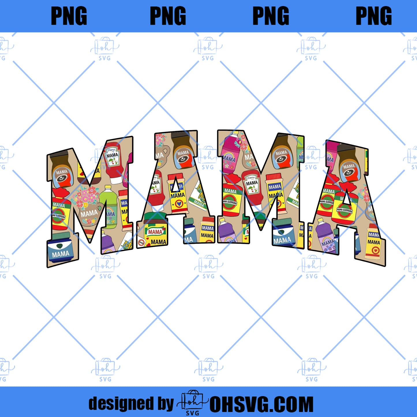 Mama Topper PNG, Madre Png, Retro Mama Png, Happy Mother’s Day Png, Cake Topper Design, Mom Gift Png