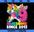 9 Awesome Since 2013 Dabbing Unicorn 9th Birthday Girls PNG, Magic Unicorn PNG, Unicorn PNG