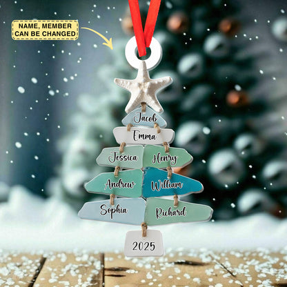 Custom Acrylic Ornament - Personalized Christmas Birthday Gifts For Mom, Dad, Brother, Sister, Kids - Home Is Where Love Grows