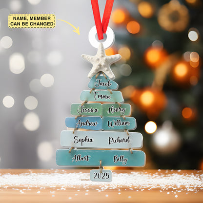 Custom Acrylic Ornament - Personalized Christmas Birthday Gifts For Mom, Dad, Brother, Sister, Kids - Home Is Where Love Grows