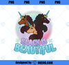 Afro Unicorn Black Is Beautiful V2 PNG, Magic Unicorn PNG, Unicorn PNG