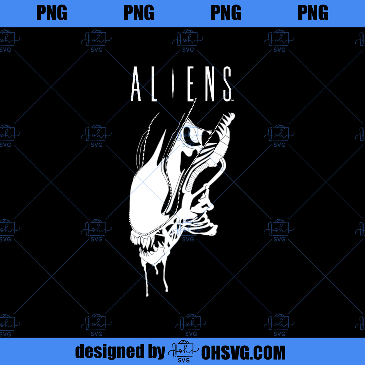 Aliens Xenomorph Creature Retro Movie Premium PNG, Movies PNG, Aliens ...