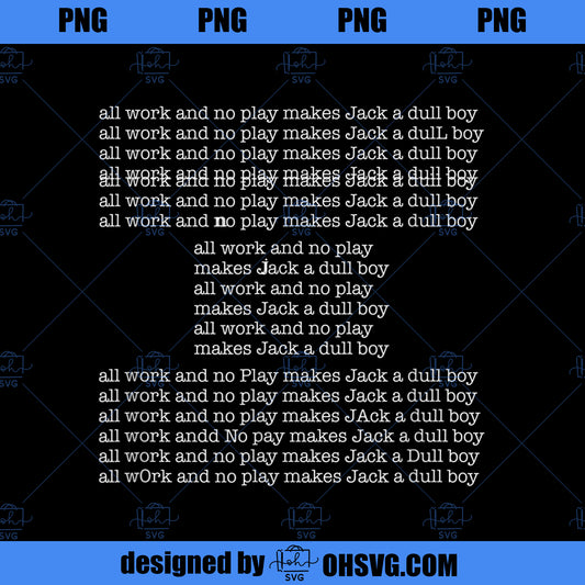 All Work and No Play Classic Horror Movie PNG, Movies PNG, Classic Horror PNG