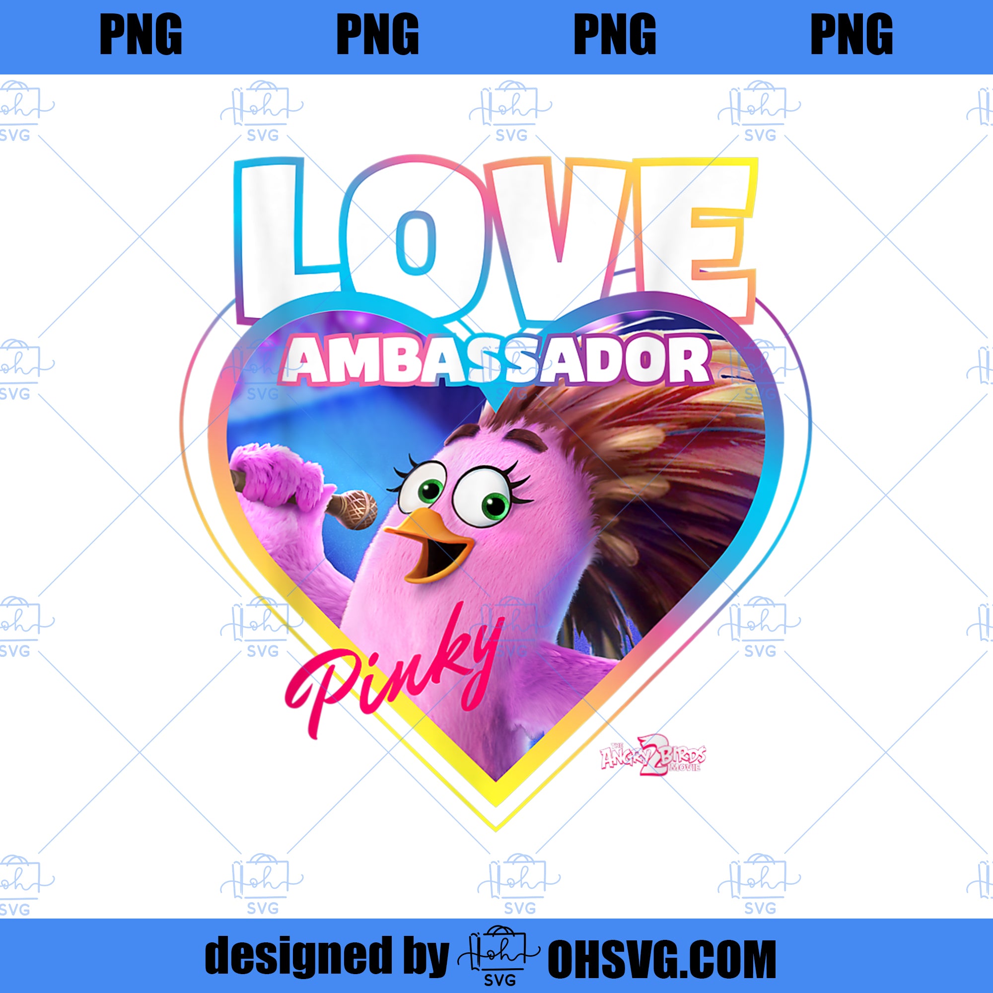 Angry Birds Love Ambassador Pinky Movie 2 PNG, Movies PNG, Angry Birds ...