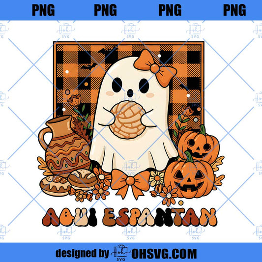 Aqui Espantan Png, Ghost Png, Halloween Png, Spanish Halloween Png, Halloween Png, Spooky Latina Png