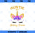 Aunt Of The Birthday Princess Unicorn Birthday Girl Auntie PNG, Magic Unicorn PNG, Unicorn PNG