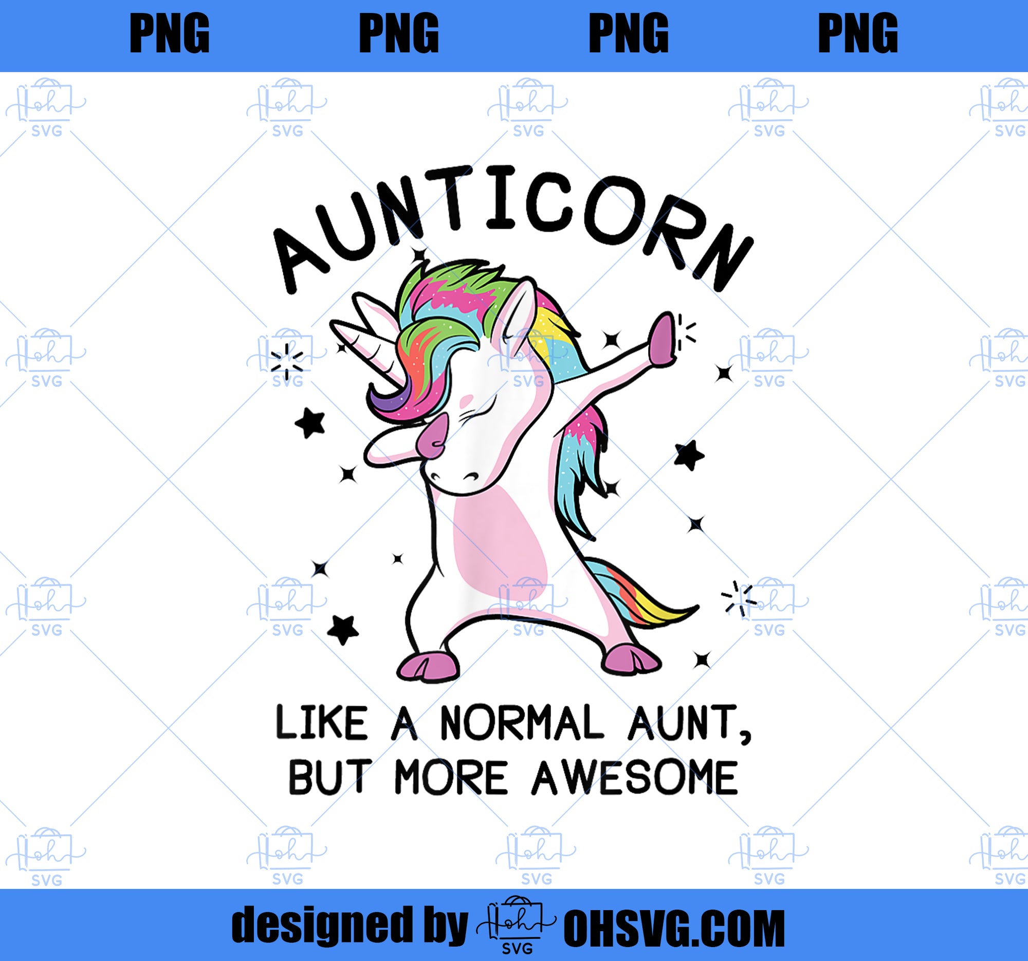 Aunt Unicorn Shirts, Aunticorn Awesome Unicorn Aunt PNG, Magic Unicorn PNG, Unicorn PNG