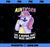 Aunticorn Like Normal But More Awesome Cute Unicorn Aunt PNG, Magic Unicorn PNG, Unicorn PNG