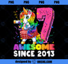 Awesome Since 2013 Flossing Unicorn Tutu 7th Birthday Gift PNG, Magic Unicorn PNG, Unicorn PNG