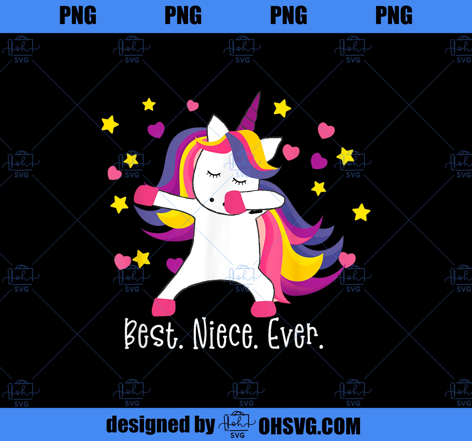 BEST. NIECE. EVER. Dabbing Unicorn Shirt Gift Dabs Matching PNG, Magic Unicorn PNG, Unicorn PNG