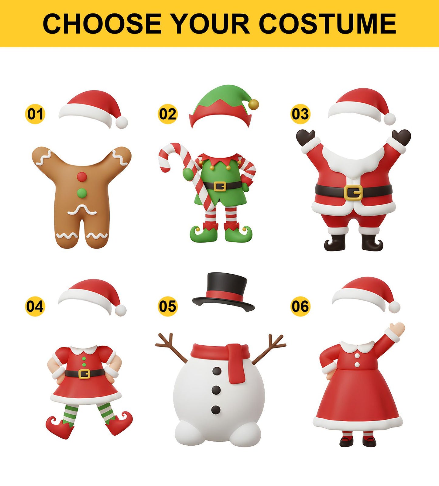 Personalized Baby Christmas Ornament, Custom Photo Ornament with Name, Cute Santa Snowman & Elf Design, Baby’s First Christmas Gift 2025