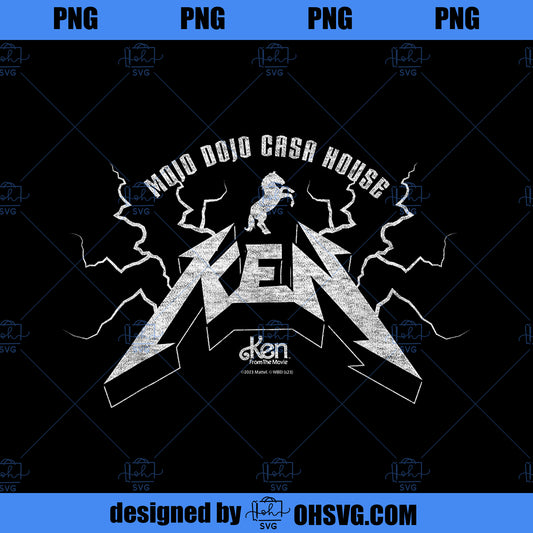 Barbie The Movie Country Metal Ken Logo PNG, Movies PNG, Country Metal Ken PNG