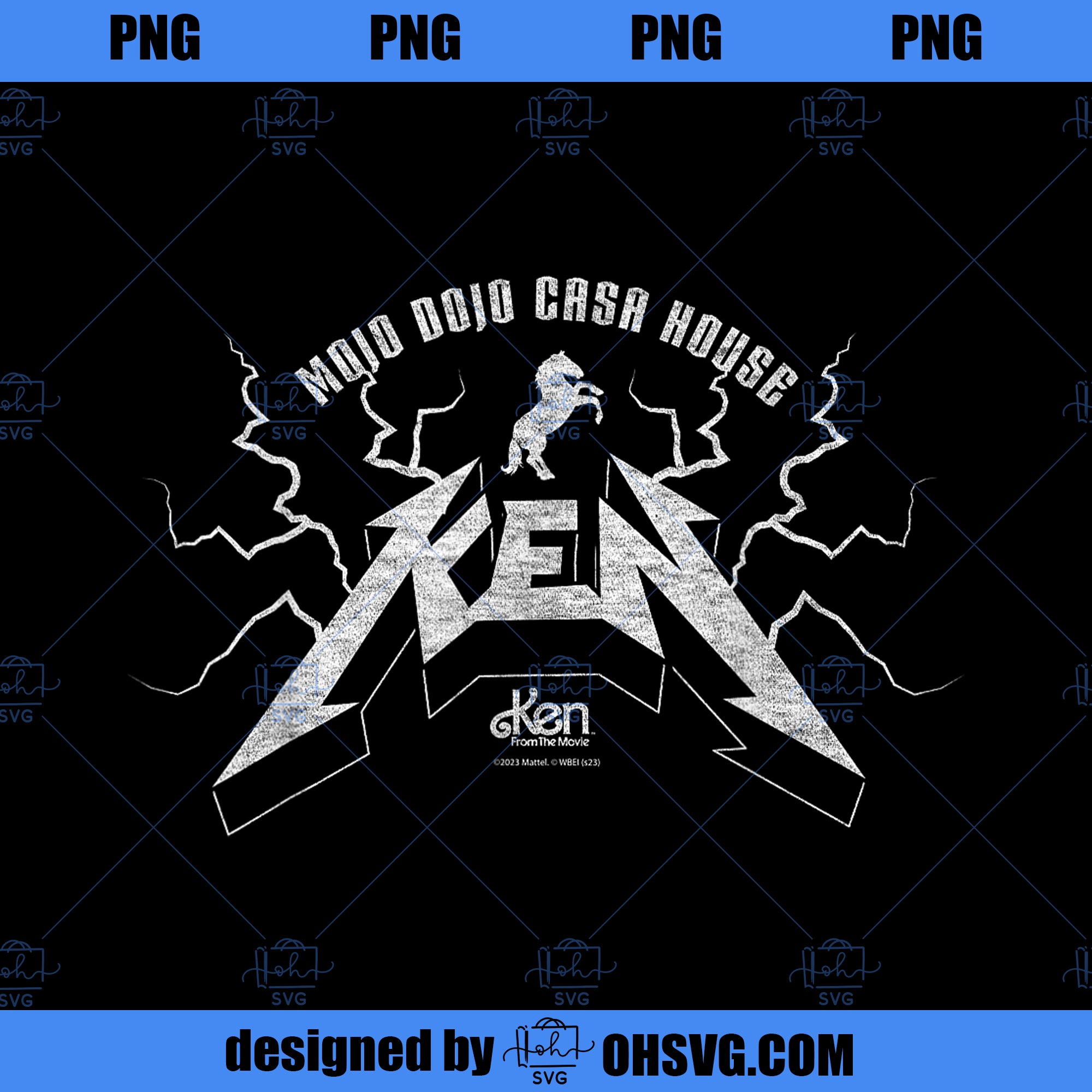 Barbie The Movie Country Metal Ken Logo PNG, Movies PNG, Country Metal Ken PNG