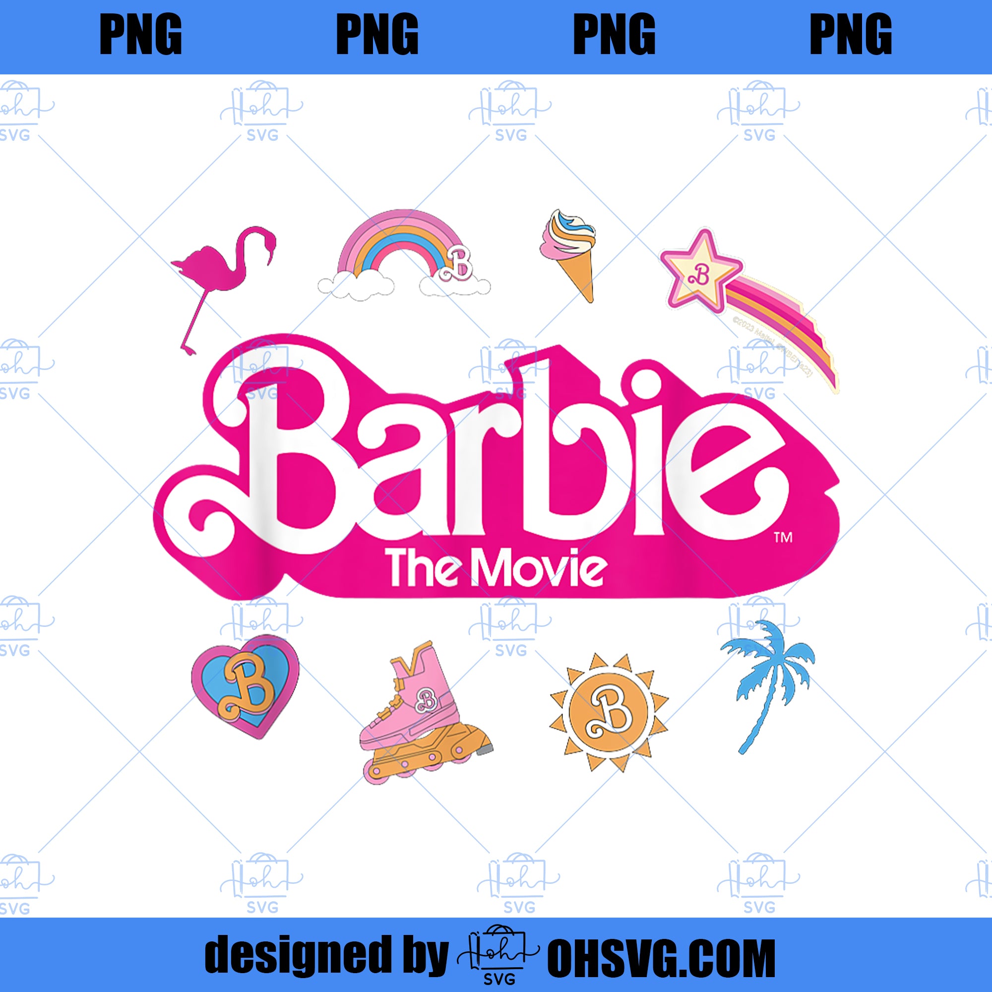 Barbie The Movie Movie Logo Icons PNG, Movies PNG, Barbie PNG