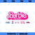 Barbie The Movie Transportation Vehicles PNG, Movies PNG, Barbie PNG