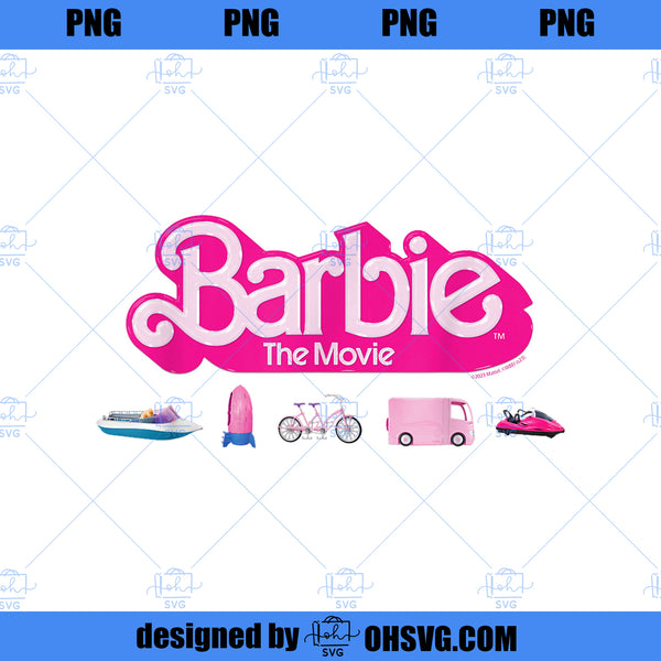 Barbie The Movie Transportation Vehicles PNG, Movies PNG, Barbie PNG ...