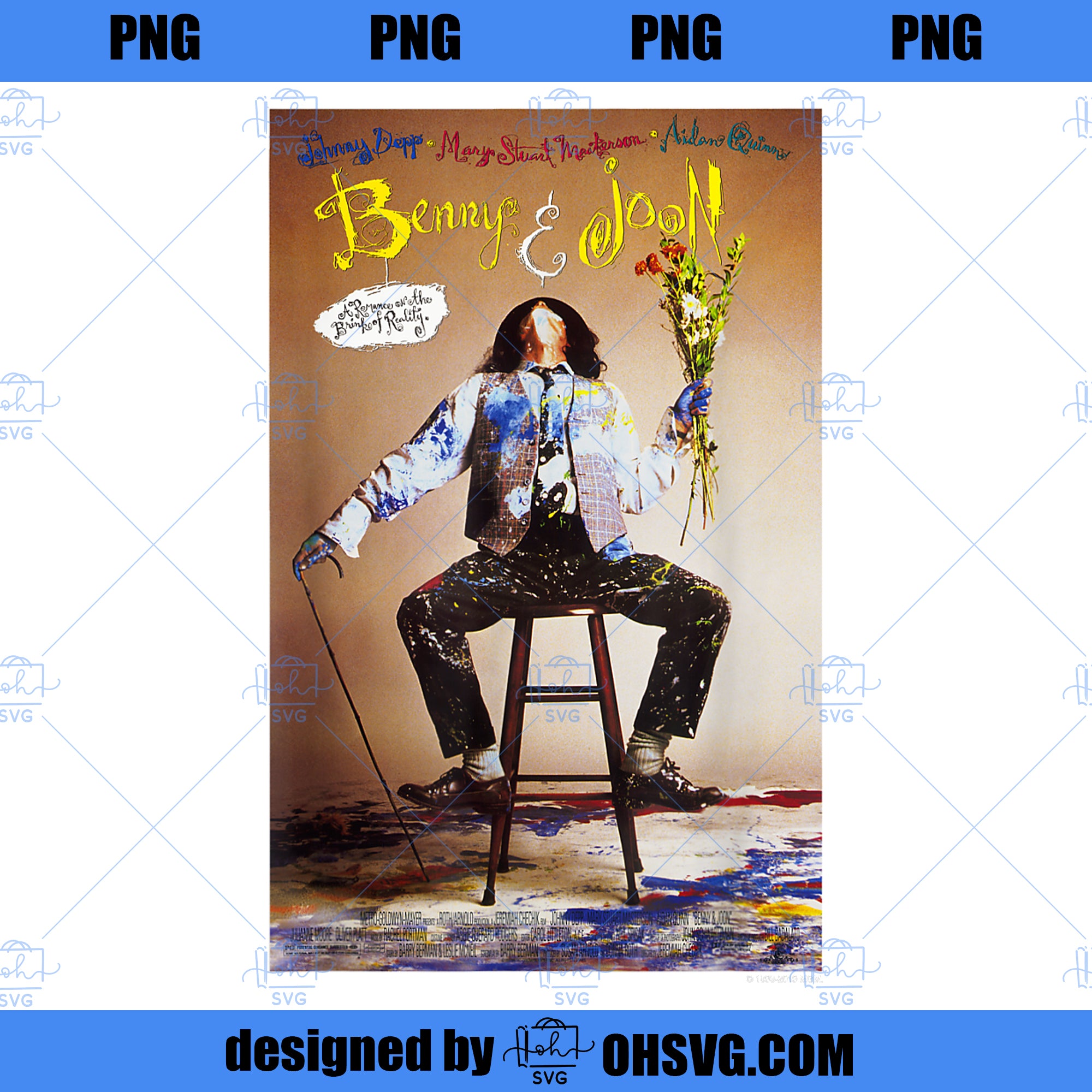 Benny Joon Vintage Movie Poster PNG, Movies PNG, Benny Joon PNG