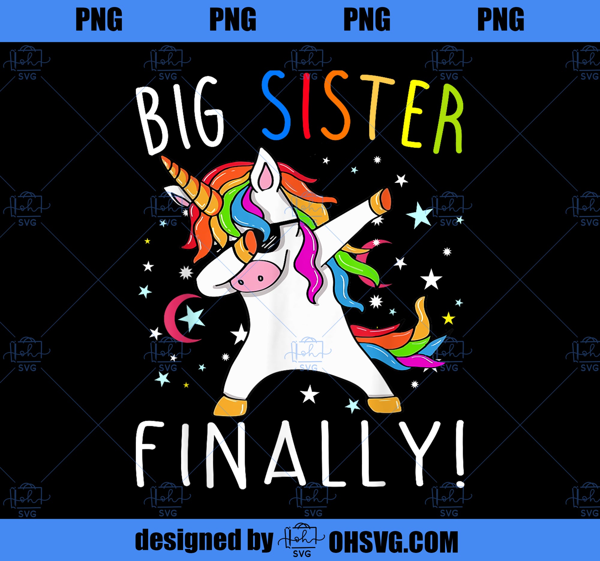 Big Sister Finally Unicorn Shirt Unicorn shirt for Girl PNG, Magic Unicorn PNG, Unicorn PNG