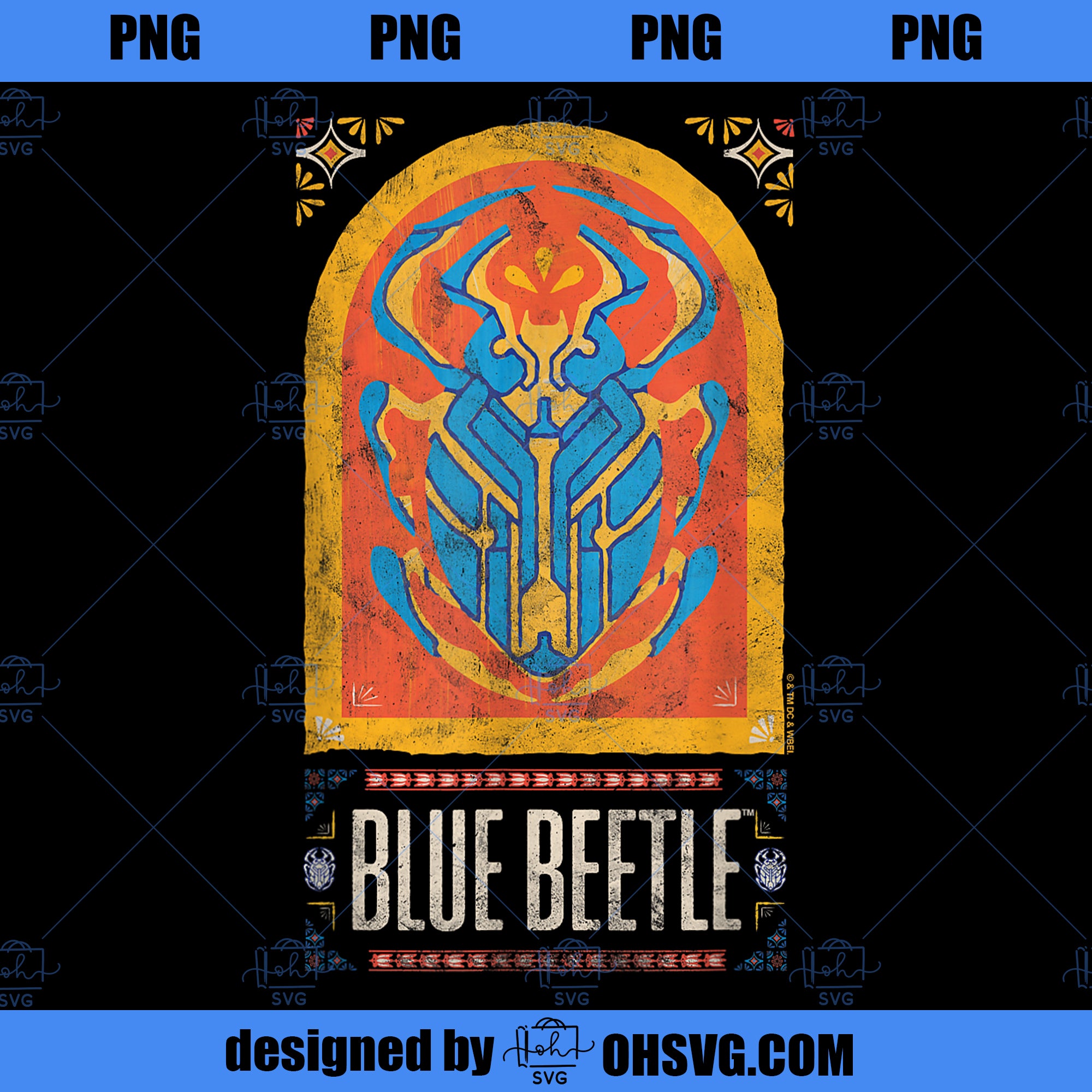 Blue Beetle Movie Archway PNG, Movies PNG, Blue Beetle PNG