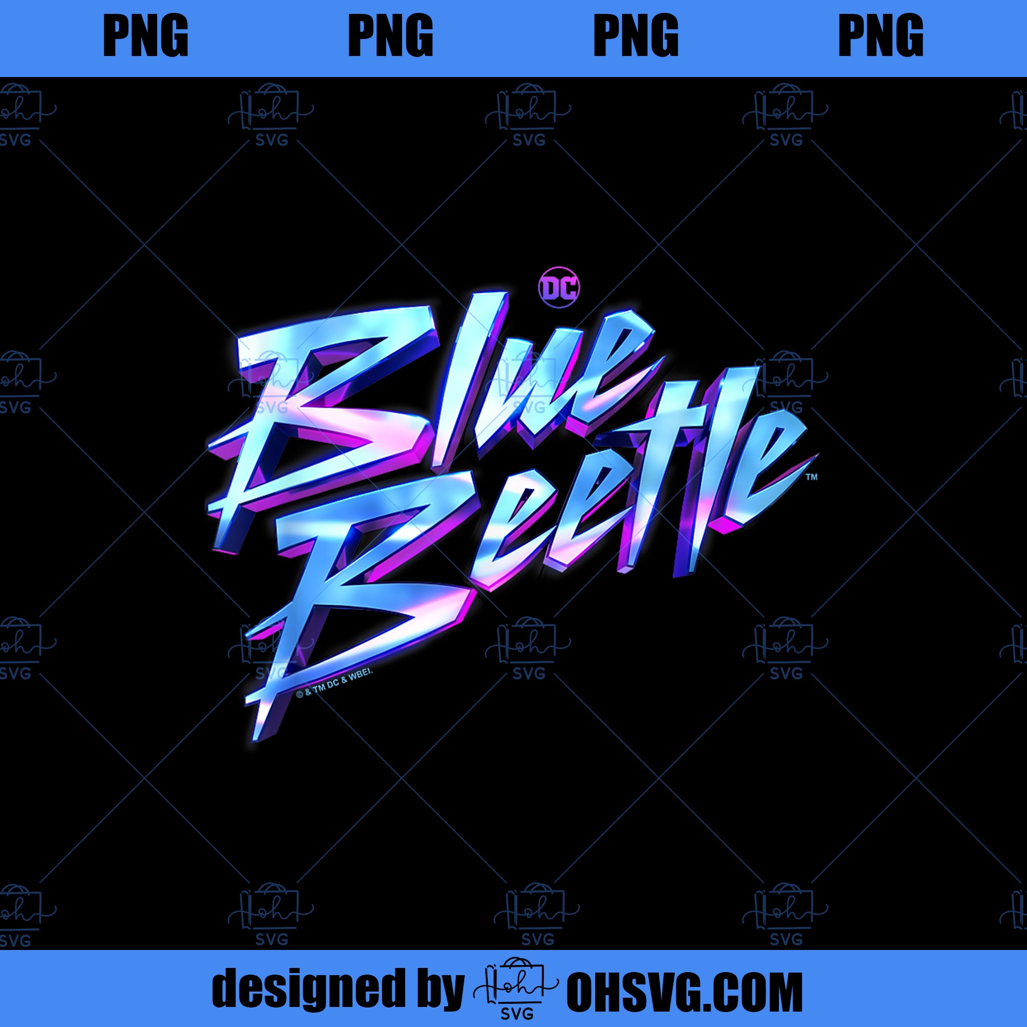 Blue Beetle Movie Logo PNG, Movies PNG, Blue Beetle PNG